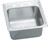 Elkay DLRQ1919101 Lustertone Classic Stainless Steel 19-1/2" x 19" x 10-1/8", 1-Hole Single Bowl Drop-in Laundry Sink with Quick-clip