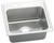 Elkay DLRQ2219100 Lustertone Classic Stainless Steel 22" x 19-1/2" x 10-1/8", 0-Hole Single Bowl Drop-in Sink with Quick-clip, No Faucet Holes