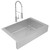 Elkay ECTRUF30179RFCC Crosstown 18 Gauge Stainless Steel 35-7/8" x 20-1/4" x 9", Single Bowl Farmhouse Sink and Faucet Kit with Drain