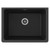 Elkay ELGU251912PDBK0 Quartz Classic 25" x 18-1/2" x 11-13/16", Undermount Laundry Sink with Perfect Drain Black