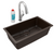 Elkay ELGRU13322MCFLC Quartz Classic 33" x 18-7/16" x 9-7/16", Single Bowl Undermount Sink Kit with Filtered Faucet, Mocha