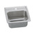 Elkay BLRQ15601 Lustertone Classic Stainless Steel 15" x 15" x 6-1/8", 1-Hole Single Bowl Drop-in Bar Sink with Quick-clip