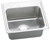 Elkay DLRQ2219104 Lustertone Classic Stainless Steel 22" x 19-1/2" x 10-1/8", 4-Hole Single Bowl Drop-in Sink with Quick-clip