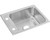 Elkay DRKAD2217552 Lustertone Classic Stainless Steel 22" x 17" x 5-1/2", 2-Hole Single Bowl Drop-in Classroom ADA Sink