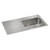 Elkay ILGR4322R4 Lustertone Classic Stainless Steel 43" x 22" x 10", 4-Hole Single Bowl Drop-in Sink with Drainboard