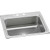 Elkay LR2522PD2 Lustertone Classic Stainless Steel 25" x 22" x 8-1/8", 2-Hole Single Bowl Drop-in Sink with Perfect Drain