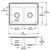 Elkay LR29221 Lustertone Classic Stainless Steel 29" x 22" x 7-5/8", 1-Hole Equal Double Bowl Drop-in Sink
