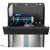 Elkay LZSTL8WSBPRO-UV Pro Filtration Bottle Filling Station and Bi-Level ADA Cooler, Refrigerated, Ultra-Capacity Lead + UV, Black Stainless
