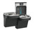Elkay LZSTL8WSMP Enhanced Filtered Bottle Filling Station and Bi-Level ADA Cooler, Lead Reduction, Drop Down Wrapper, Refrigerated, Midnight Black