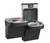Elkay LZSTL8WSMP-W1 Enhanced Filtered Connected Bottle Filling Station and Bi-Level ADA Cooler, Lead Reduction, Drop Down Wrapper, Refrigerated, Midnight Black