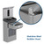 Haws 1211SFVN Vandal Resistant Bottle Filling Station with Single ADA Fountain, Filtered, Non-Chilled