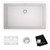 Elkay ELGRU13022WH0C Quartz Classic 29-1/2" x 18-3/4" x 9-1/2", Single Bowl Undermount Sink Kit White
