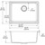 Elkay ELGU2522GT0 Quartz Classic 24-5/8" x 18-1/2" x 9-1/2", Single Bowl Undermount Sink Graphite