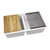 Elkay ELGU3322WOWH0 Quartz Classic 33" x 22" x 9-1/2", Equal Double Bowl Undermount Workstation Sink 4pc Kit White