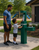 Oasis DGM-BC-FF-GRN-US Outdoor, Free Standing Bottle Filler with Split Level Drinking Fountains, Non-Refrigerated, 507698