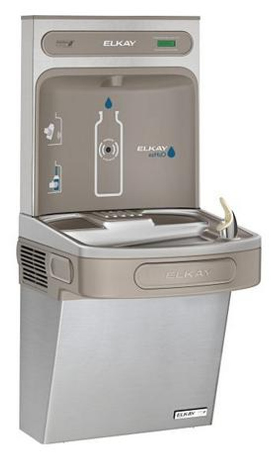 Elkay EZSG8WSSK EZH2O Bottle Filling Station with Refrigerated Drinking Fountain, High Efficiency, GreenSpec Listed, 8.0 GPH, ADA, Non-Filtered, Stainless Steel Elkay EZSG8WSSK EZH2O Bottle Filling Station with Refrigerated Drinking Fountain, High Efficiency, GreenSpec Listed, 8.0 GPH, ADA, Non-Filtered, Stainless Steel