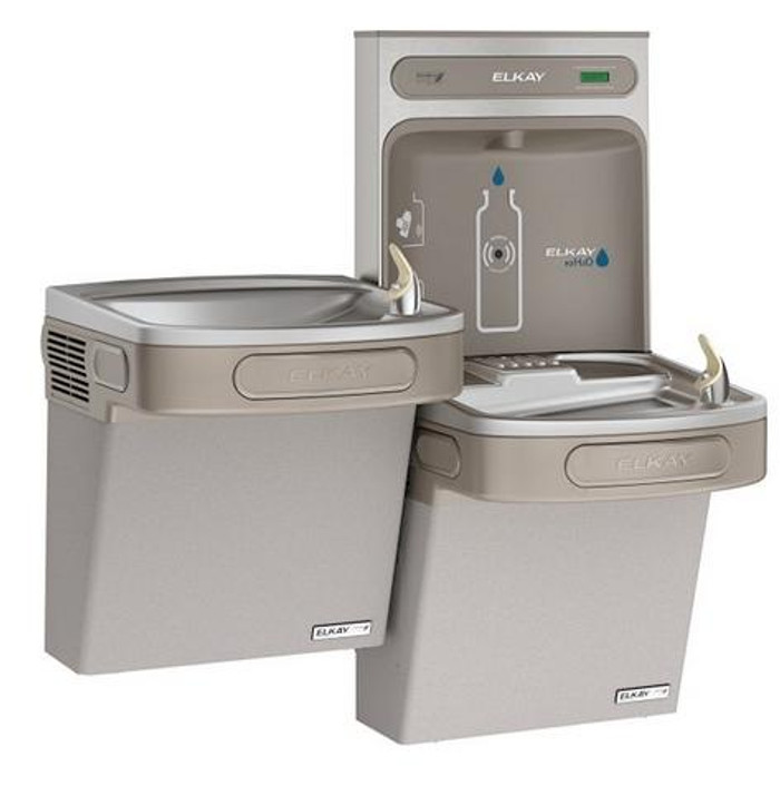Elkay EZSTLG8WSLK EZH2O Bottle Filling Station with Refrigerated Drinking Fountain, High Efficiency, GreenSpec Listed, Bi-Level, 8.0 GPH, ADA, Non-Filtered, Light Gray Granite Elkay EZSTLG8WSLK EZH2O Bottle Filling Station with Refrigerated Drinking Fountain, High Efficiency, GreenSpec Listed, Bi-Level, 8.0 GPH, ADA, Non-Filtered, Light Gray Granite