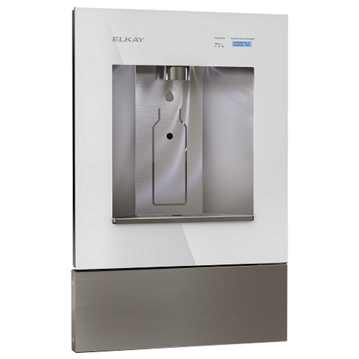 Elkay LBWDC00WHC ezH2O Liv Pro In-Wall Commercial Filtered Water Dispenser, Non-refrigerated, Aspen White Elkay LBWDC00WHC ezH2O Liv Pro In-Wall Commercial Filtered Water Dispenser, Non-refrigerated, Aspen White
