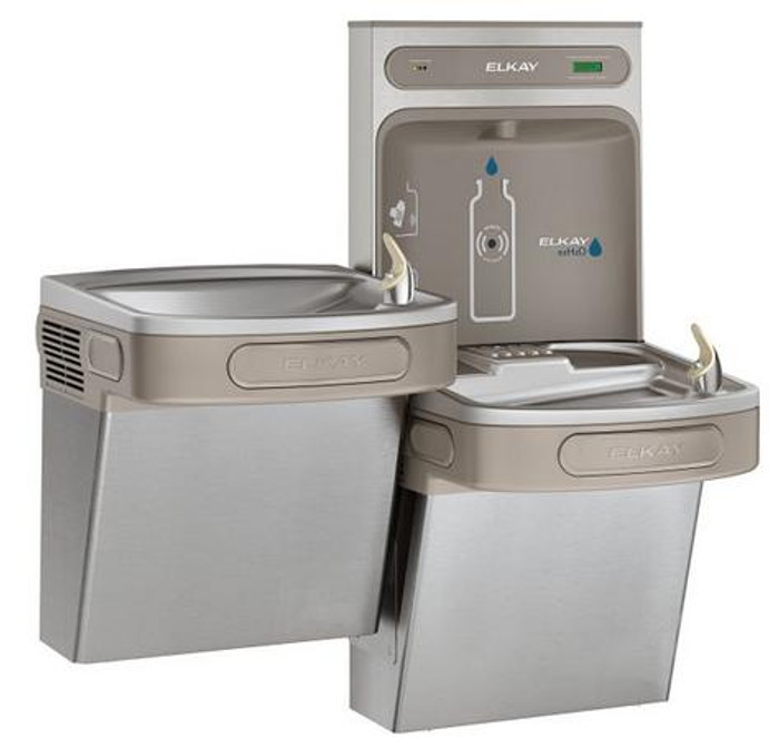 Elkay LZSTLDDWSSK Filtered EZH2O Bottle Filling Station, Versatile Wall Mount Bi-Level LZ Cooler, Drinking Fountain, ADA, Stainless Steel, (Non-Refrigerated) Elkay LZSTLDDWSSK Filtered EZH2O Bottle Filling Station, Versatile Wall Mount Bi-Level LZ Cooler, Drinking Fountain, ADA, Stainless Steel, (Non-Refrigerated)