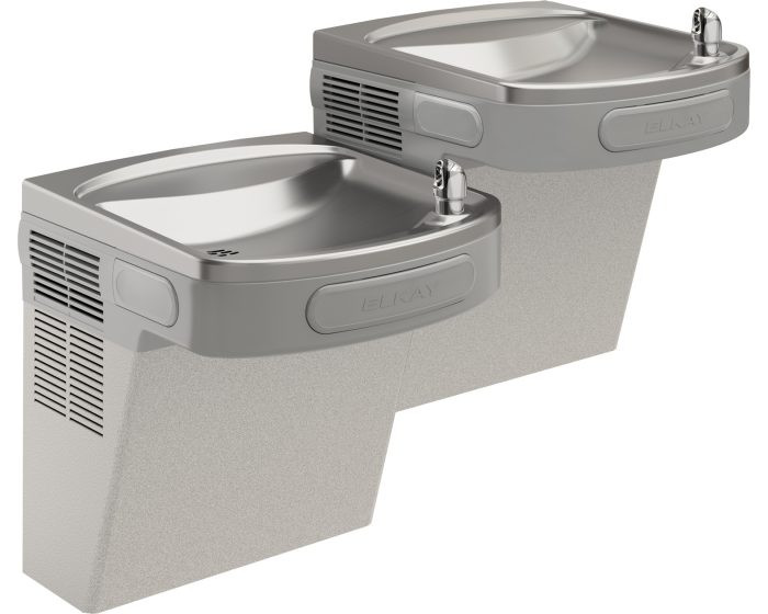 Elkay LZSTLVR8LC Refrigerated Drinking Fountain, Filtered, Bi-Level, 8.0 GPH Water Cooler, ADA, Vandal-Resistant Bubbler, Light Gray Granite Elkay LZSTLVR8LC Refrigerated Drinking Fountain, Filtered, Bi-Level, 8.0 GPH Water Cooler, ADA, Vandal-Resistant Bubbler, Light Gray Granite