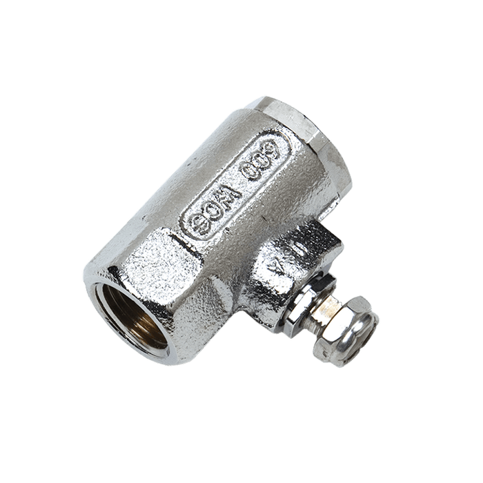Haws SP225LF, Ball Eyewash Valve Assembly, Chrome-Plated Brass, Stainless Steel Ball and Stem, 1/2" IPS Inlet x 1/4" IPS Outlet