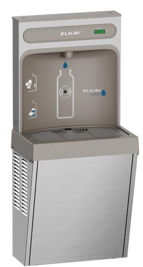 Elkay EZ8WSSSMC EZH2O Refrigerated Surface Mount Bottle Filling Station, Non-Filtered, 8 GPH, Stainless Steel Elkay EZ8WSSSMC EZH2O Refrigerated Surface Mount Bottle Filling Station, Non-Filtered, 8 GPH, Stainless Steel
