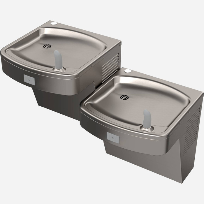 Murdock A172408F-UG Wall Mounted ADA Bi-Level Water Cooler, 8 GPH Refrigeration, Stainless Steel Finish, Flexible Bubbler Murdock A172408F-UG Wall Mounted ADA Bi-Level Water Cooler, 8 GPH Refrigeration, Stainless Steel Finish, Flexible Bubbler