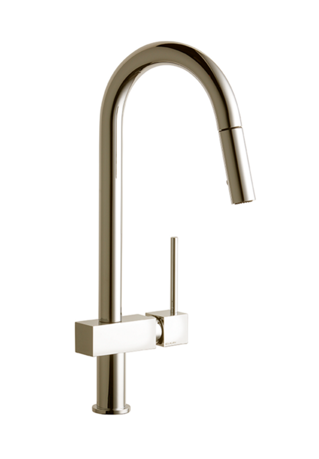 Elkay LKAV1031NK Avado Single Hole Kitchen Faucet with Pull-down Spray and Forward Only Lever Handle Brushed Nickel