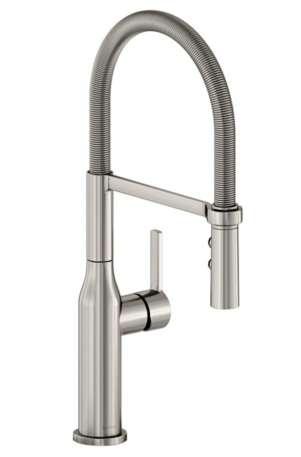 Elkay LKAV1061LS Avado Single Hole Kitchen Faucet with Semi-professional Spout and Forward Only Lever Handle Lustrous Steel