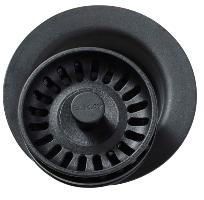 Elkay LKQD35 Polymer 3-1/2" Disposer Flange with Removable Basket Strainer and Rubber Stopper
