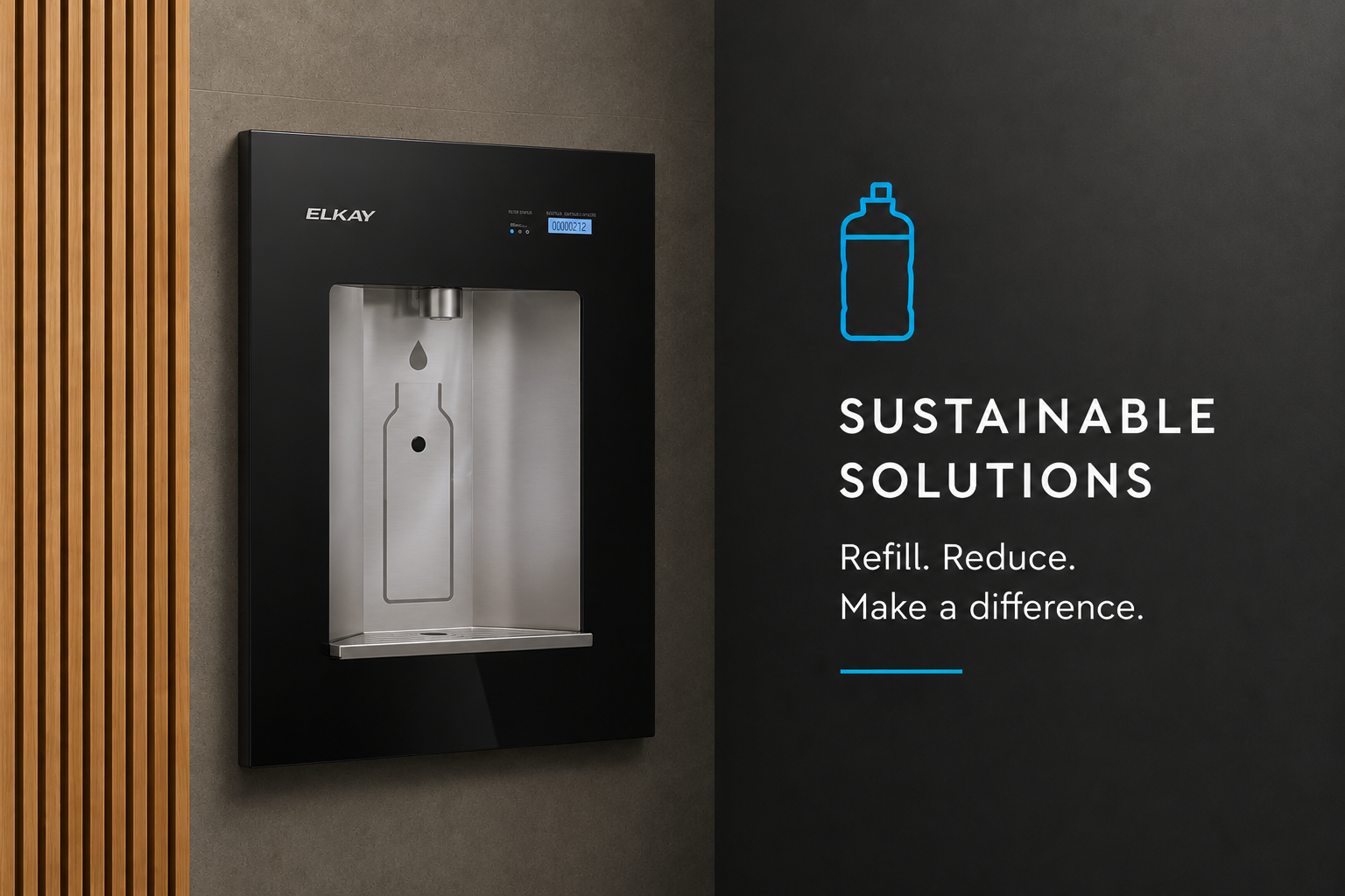 hands free touchless drinking fountains, bottle fillers, and more
