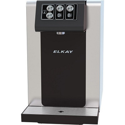 Hot and cold bottleless point of use water dispenser