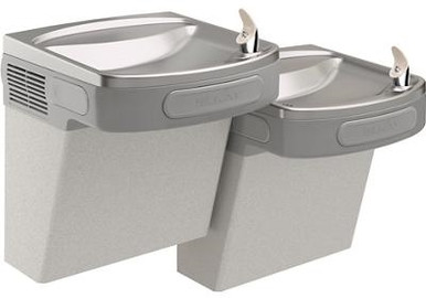 Elkay EZSTL8LC Refrigerated Drinking Fountain, Versatile Wall Mount Bi-Level, 8.0 GPH Water Cooler,