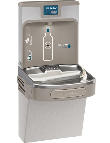 Elkay LZS8WSLP Enhanced EZH2O Bottle Filling Station and Single ADA Cooler, Filtered, 8 GPH, Light Gray