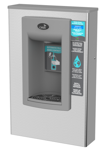 Oasis PWSMEBF Surface Mounted Electronic VersaFiller Sports Water Bottle Filler with Hands Free Activation