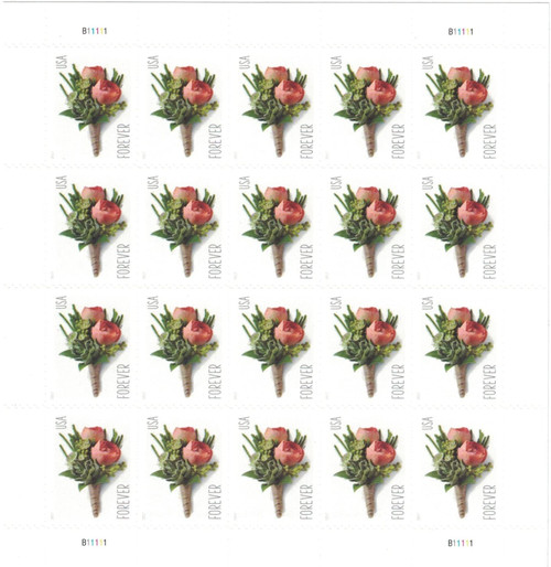 Celebration Boutonniere Forever Postage Stamps - Mailboxes of Flushing