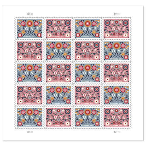 2022 Love Forever First Class Postage Stamps - Mailboxes of Flushing