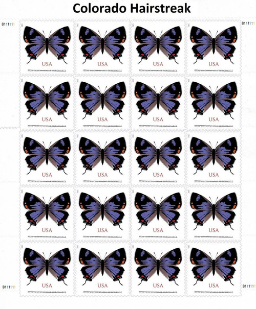 Colorado Hairstreak Butterfly Forever First Class Postage Stamps - Mailboxes of Flushing