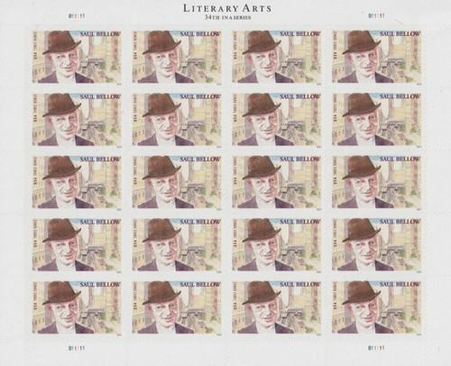 Literary Arts Saul Bellow Three Ounce Forever First Class Postage Stamps Perfect for sending CDs