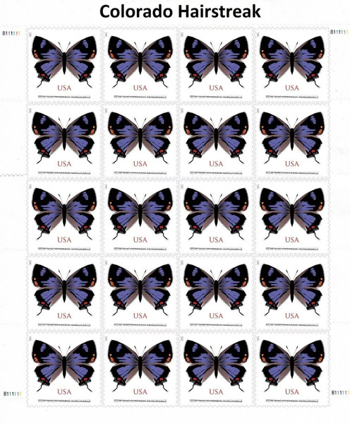 Colorado Hairstreak Butterfly Forever First Class Postage Stamps - Mailboxes of Flushing