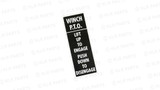 PTO Winch Label, Perentie 6x6