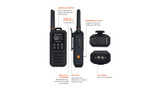 EXG200-2PK Handheld 2.0W UHF Radio Twin Pack Kit