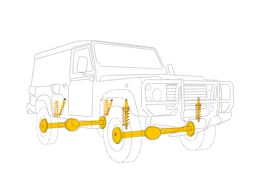 Suspension Bushes, Arms and Rods