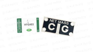 Centre of Gravity (CoG) Plate - HYG493