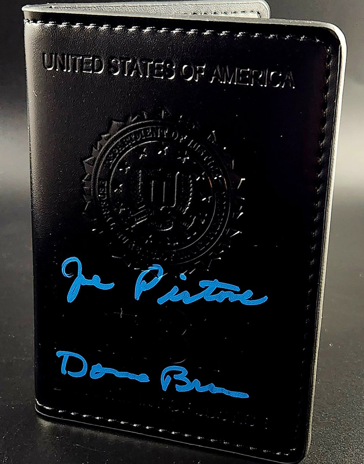 Joe Pistone Autographed FBI Prop Wallet Badge