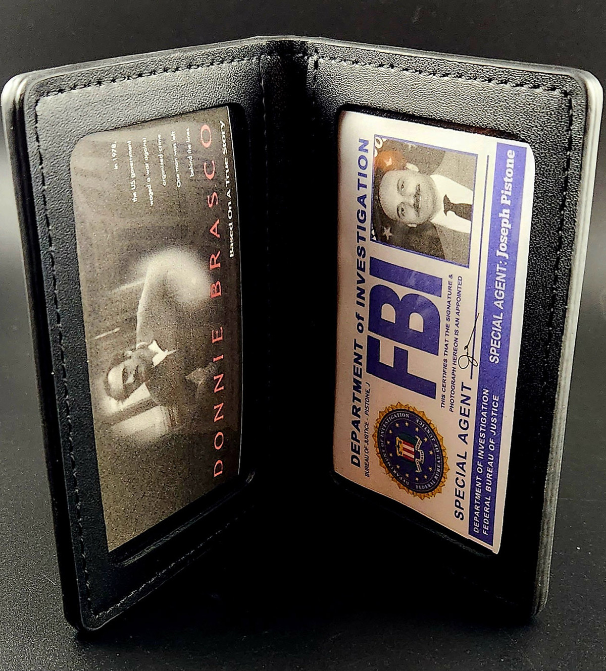 Joe Pistone Autographed FBI Prop Wallet Badge