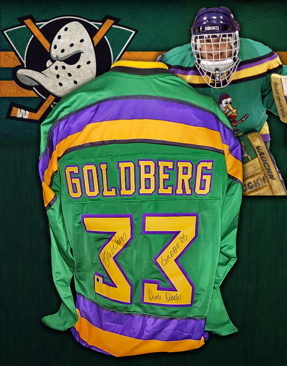 Shaun Weiss Autographed Mighty Ducks Jersey