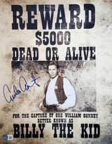 Emilio Estevez Autographed Young Guns Wanted 11x14 Mini Poster