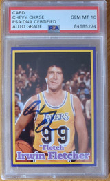 Chevy Chase Autographed Fletch card 2