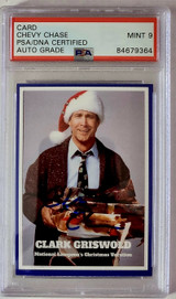 Chevy Chase Autographed Christmas Vacation card 2